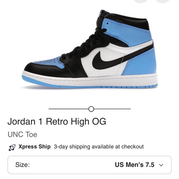 Jordan 1 Retro High OG Black and Blue Sneakers Kids Sz 6 - Picture 9 of 10